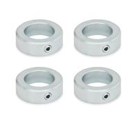 Ganter Normelemente Adjusting Rings, galvanised Steel, Pack of 4, Threaded Screw with Hexagon Socket, DIN 914, bore 14 mm, GN 705-14-E-ZB