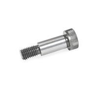 Ganter Normelemente Fitting screws with collar, ISO 7379-12-M10-40, mounting diameter 12 mm, steel, pack of 5