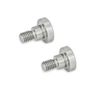 Ganter Normelemente Flange screws, hexagon socket screw, pack of 2, collar 6 x 6 mm, stainless steel, GN 732.1-M5-6-6-NI