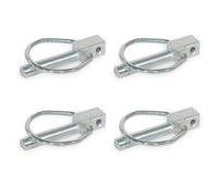 Ganter Normelemente | Folding Pin with Hole for Loss Protection | Set of 4 | Steel | Width Connector: 12 mm; Length of Plug: 55 mm | GN 1023-ST-12-55-B