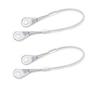 Ganter Normelemente GN 111.2-500-C-TR Stainless Steel Holding Rope, 2 Pieces, Silver, Länge: 500 mm