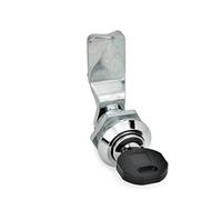 Ganter Normelemente GN 115-SC-28 115-SC-28 Locking with Cylinder Key, Actuation with Key, Bolt Spacing A: 28 mm
