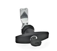 Ganter Normelemente GN 115-SCT-6 115-SCT-6 Locking with Cylinder Key, Actuation with T-Handle, Bolt Spacing A: 6 mm