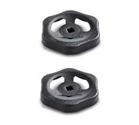 Ganter Normelemente GN 227.6-ST-100-V10-SW Sheet Steel Hand Wheel, Shut-Off valves, Black, Durchmesser: 100mm Vierkant: V10