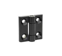 Ganter Normelemente GN 237.3-NI-80-80-A-SW Heavy-Duty Hinge Stainless Steel NI Silver 80 x 80 mm