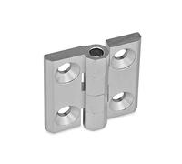 Ganter Normelemente | GN 237-AL-50-50-A-EL Hinges, anodised, Natural Colour, l1 Length l2: 50mm