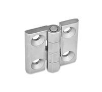 Ganter Normelemente - GN 237-NI-30-30-A-GS - Hinges, Stainless Steel, matt Blasted, Length l1: 30mm Length l2: 30mm