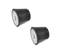 Ganter Normelemente GN 253-32-M8-55 Stop Buffer with Internal Thread, Black, d1: 32mm Gewinde: M8