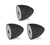 Ganter Normelemente GN 353-30-36-M8-E-55 Stop Buffer with Internal Thread, Black, Gewinde d2: M8