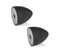 Ganter Normelemente GN 353-50-68-M10-E-55 Stop Buffer with Internal Thread, Black, Gewinde d2: M10
