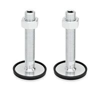 Ganter Normelemente GN 40-60-M16-75-A1-UK 40-60-M16-75-A1-UK-Adjustable Foot, Form UK, Hexagon Socket top, Key Surface Bottom, Gewinde d2: M16X75, Set of 2 Pieces