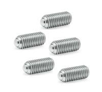 Ganter Normelemente GN 615.3-M3-KN 3-M3-KN Hexagon Socket Spring Plungers, Silver, Thread d1: M3, Pack of 5