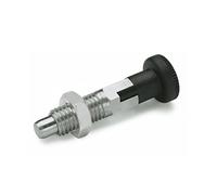 Ganter Normelemente GN 717-5-M10X1-CK-ST - Locking Bolt, Silver, Pack of 2