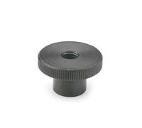 Ganter Normelemente High knurled nut, DIN 466-M12, burnished steel, pack of 5