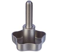 Ganter Normelemente | Stainless steel - star handle screw - GN 5334-40-M8-30 | matt blasted | 1 piece, handle diameter d1: 40 mm; thread: M8 x 30 mm
