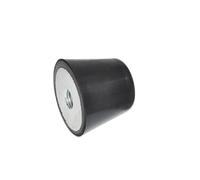 Ganter Normelemente GN 253-50-M10-55 Bump Buffer with Internal Thread, Black, Durchmesser: 50mm Gewinde: M10