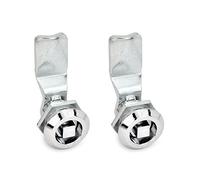 Ganter Standard Elements | Latches with Socket - GN 115 | Operation with Square SW8 | 2 Pieces, Silver, GN 115-VK8-18