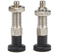 Ganter Standard Elements, Locking Bolts, GN 717, Bolt Diameter: 0.25 inch, Stainless Steel, 2pcs, Silver, GN 717-6-M10-BK-NI