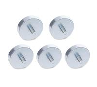 Ganter Standard Elements | Magnets with External Thread - GN 50.3 | Hard Ferrite, Silver, GN 50.3-HF-10-M3