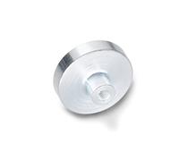 Ganter Standard Elements retaining Magnet with Internal Thread - GN 50.2 - Magnetic Material Hard ferrite, Silver, GN 50.2-HF-63-M8