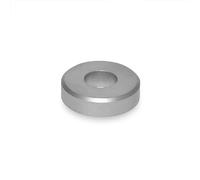 Ganter Standard Elements, washers, GN 6341, Stainless Steel, Stainless Steel with Cylindrical Hole, Silver, GN 6341-NI-8-20-A-MT