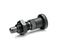 Ganter Standard | Wheel Locking Bolt - GN 817 | No Latch Stop/Burnished Steel Click Pen gehärtet| 1 Piece), Black, GN 817-10-12-BK