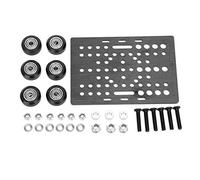 Gantry Plate Slide Build Board Bearing Pully Set, 3D Printer Build Plate Kit, High - Quality Aluminum Slide Plate with Pre - Drilled Holes, Fit for Opennbuilds V Type NEMA Linear A