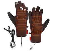 Gants Chauffants USB Imperméables - 32 x 16 x 3 cm, 210 G - Gants D'Hiver Thermiques En Polyester Pour Hommes Et Femmes, Écran Tactile, Ski, Motoneige, Cyclisme, Conduite Et Activités Extérieures