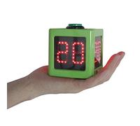 GANXIN Poker Shooting Clock with Second Countdown Timer for Poker/Casino/Chess Tournament, 20/30 Seconds and Custom Time, 4-Sided Cube Timer (Small, Green)