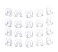 GANYKQ 100 Packs Premium Upgrade Soft Clear Earring Backs Stopper Accessories