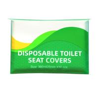 GANYKQ 10Pieces Toilet Seat Covers Flushable Paper Disposables for Airplanes Travel Seats Public Restroom Camping