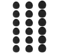 GANYKQ 18pcs/ Soft Silicone Ear Tip Replacement Earbuds for in-Ear Headphones Earphones Access Black White Clear