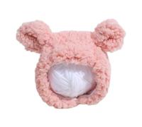 GANYKQ 2PCS Plush Bear Ear Hat Dogs Cartoon Bear Ear Puppy Costume Adjustable Pet Headgear for Teddydogs Small Dog
