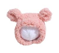 GANYKQ 2PCS Plush Bear Ear Hat for Lovely Small Dogs Cosplay Headgear Cartoon Hat for Festival Birthday Party Pet Headdress