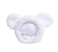 GANYKQ 2PCS Plush Bear Ear Hat for Lovely Small Dogs Cosplay Headgear Cartoon Hat for Festival Birthday Party Pet Headdress