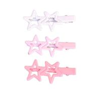 GANYKQ 3 Pcs Sweet Girl Color Five-pointed Star Hairpin Clip Clip Bangs Clip Hair Clip Duckbill Clamp
