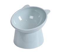 GANYKQ 45° Slanted Bowl for Small Dogs and Cats Tilted Feeding Bowl with Stand Pet Feeder Non-Spill Easier to Reach Food