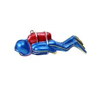 GANYKQ Aquariums Decorations Resin Figurine Diver with Floating Fish Tanks Ornaments Betta Fish Landscaping Accessories