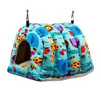 GANYKQ Bird Nest Hanging Bed for Cage Winter Warm House Plush Tent Parrot for Sleeping Playing & Rest