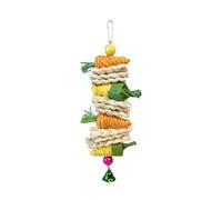 GANYKQ Bird Toy Tearing Chew Toy for Teeth Rattan Cage Hanging String Toy Pet Grinding Teeth Toy Hanging Loofah