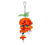 GANYKQ Bird Toy Tearing Chew Toy for Teeth Wooden Blocks Cage Hanging String Toy Pet Grinding Teeth Toy Colorful Fruit