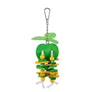 GANYKQ Bird Toy Tearing Chew Toy for Teeth Wooden Blocks Cage Hanging String Toy Pet Grinding Teeth Toy Colorful Fruit