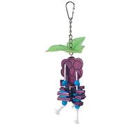 GANYKQ Bird Toy Tearing Chew Toy for Teeth Wooden Blocks Cage Hanging String Toy Pet Grinding Teeth Toy Colorful Fruit