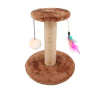 GANYKQ Cats Post Climbing Tree Cat Scratcher with TeaserToy Scratch Post Cat Tree Sisalhemp Furniture Protector