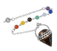 GANYKQ Crystal Cone Pendant Exquisite Craftsmanship Accessory for Fashionable Women and Stylish Individuals, Copper+Stone, No Gemstone