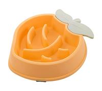 GANYKQ Dog Slow Feeder Bowl Peach Shaped Anti-Gulping Pet Slower Food Feeding Dish Interactive Bloat Stop Dog Bowls Non Slip