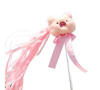 GANYKQ for Interactive Teaser Toy Tassels with Plush Toy for Wand Teasing Stick with Sound for Kittens