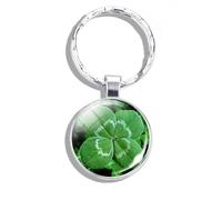 GANYKQ Four-leaf Clovers Pendant Keychain Fortune Keyring Ornament Backpack Bag Accessories Jewelry for Men Women, Style 2, As shown in the figure