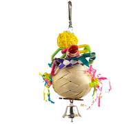 GANYKQ Hanging Bird Bites Chewing Toy Small Parrot Hanging Parrot Cage Toy Paper/Rattan Pet Chew Resistances Molar Supplies