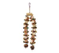 GANYKQ Hanging Small Animal Chew Toy for Bird Parrots Chewing Toy Pinecone Corncob Cluster for Chewing Teeth Grinding